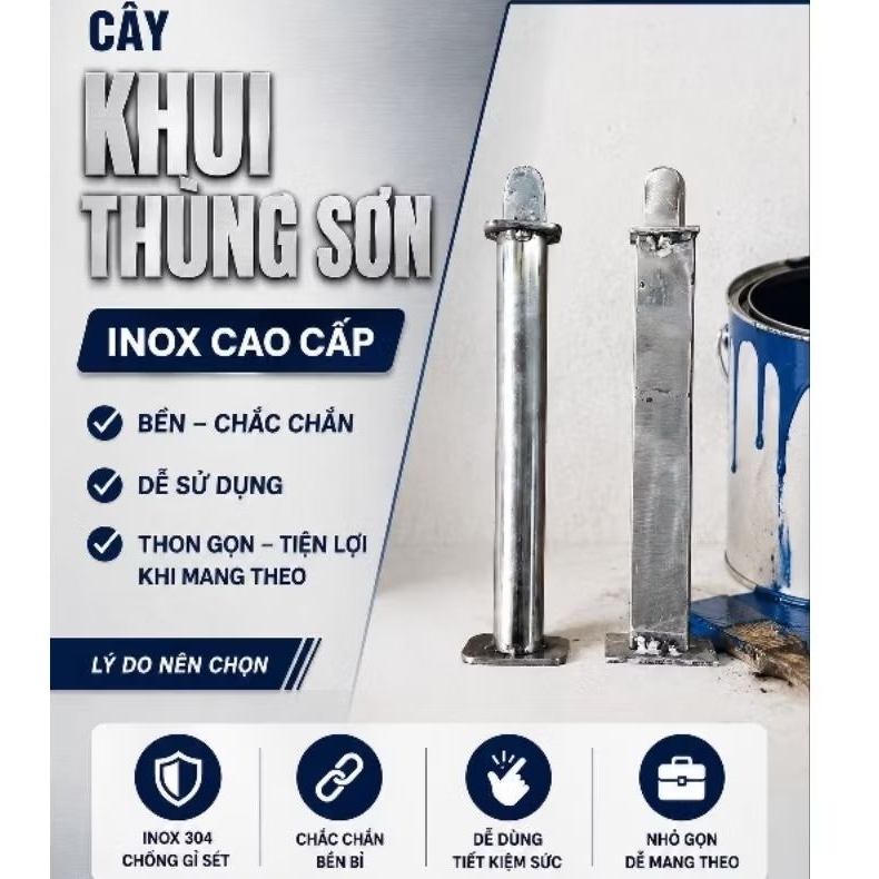 cây khui thùng sơn bằng inox