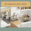 Kệ Để Bồn Rửa Bát Inox 304 - Giá Đựng Miếng Rửa Chén, Xà Phòng, Khăn Lau Tiện Lợi Chống Gỉ