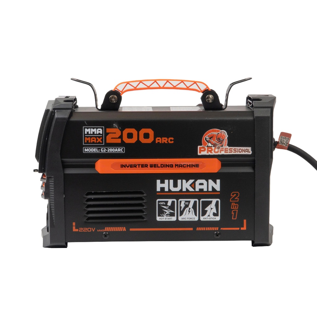 Máy Hàn Điện Tử HUKAN G2-200ARC 2trong1 Hàn MMA / Hàn TIG, Công Suất 7.2kw, Hàn Que 1.6 - 4.0