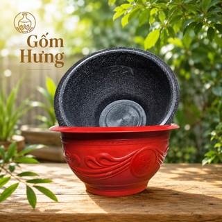 Chậu Nhựa Trồng Cây PHÚC- LỘC- THỌ T48,Kích thước 46x23cm, Chậu Trông Cây Cảnh, Trồng Sen, Trồng Đào Quất Tết