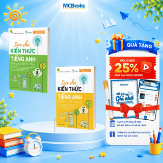 Sách - Combo Làm chủ kiến thức Tiếng Anh bằng sơ đồ tư duy lớp 8 ( Tập 1 + Tập 2 )