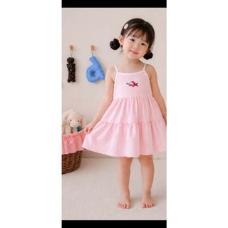 Đầm Dây Cho Bé Gái Mặc Nhà, Đi Chơi Thiết Kế Dáng Xòe Nhẹ Nhàng Chất Cotton Mềm Mát Họa Tiết Siêu Xinh 9-38kg