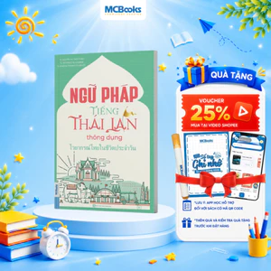 Sách - Ngữ pháp tiếng Thái Lan thông dụng - Kèm App học Online