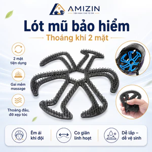 Miếng lót mũ bảo hiểm 6 nhánh thoáng khí,chống biến dạng bên trong.Miếng lót đệm bảo vệ đầu