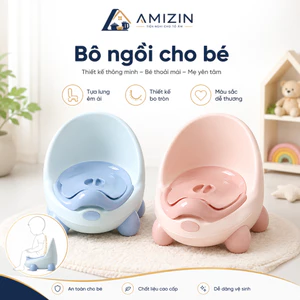 Bô cho bé đi vệ sinh, Ghế bô Hokori Baby VIỆT NHẬT có tựa lưng cao cấp (bô ngồi 4 chân trẻ em) -Br 01315