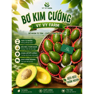 BƠ KIM CƯƠNG - LOẠI 1 BÉO NGẬY SIZE TO 380G/TRÁI 1,2KG/3TRÁI - ĐƠN GỒM 3 TRÁI