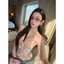Áo 2 dây cúp ngực corset lưới kim sa hoa