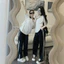 Sét Áo Thun Polo From Thụng Chất Liệu Cotton Mềm Mát Dáng Thể Thao Cá Tính Mặc Đi Học Đi Chơi Basic