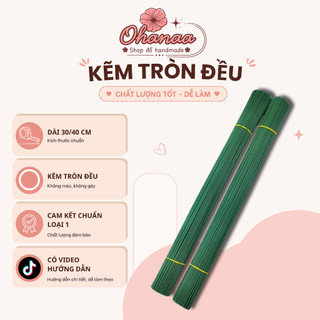 Kẽm cành làm hoa handmade, hoa kẽm nhung, kẽm loại 1 dài 30-40cm chắc chắn, dễ uốn