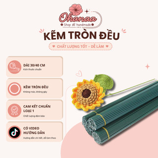 Kẽm cành làm hoa handmade, hoa kẽm nhung, kẽm loại 1 dài 30-40cm chắc chắn, dễ uốn