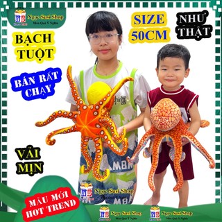 Thú Bông MỰC BẠCH TUỘC 3D Như Thật Size 50cm - Gấu Bông Độc Lạ Đồ Chơi Cho Bé NGỌC SUSI