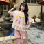 Set Bộ Đùi Cotton Giấy Quần Kaki Mềm Áo Phối Ren Cao Cấp Chuẩn QC Freesize Dưới M64 Dưới 60kg