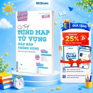 Sách - All In One Korean – Sổ tay Mind Map Từ vựng Hán Hàn thông dụng dành cho người mới bắt đầu