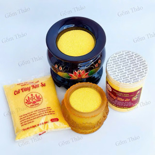 Cát Kim Sa Bốc Bát Hương Phong Thuỷ-Cát Vàng Thạch Anh Thu Hút Tài Lộc,May Mắn-Cát Vàng 500g