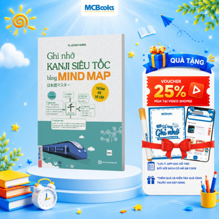 Sách - Ghi nhớ Kanji siêu tốc bằng mindmap – Trình độ sơ cấp