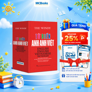 Sách - Từ Điển Anh Anh Việt Bìa Cứng Màu Đỏ Cứng - Giải Nghĩa Chi Tiết