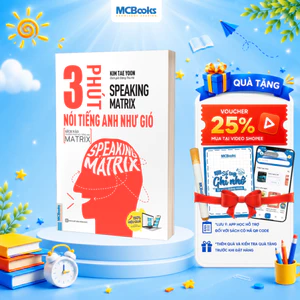 Sách - Speaking Matrix - 3 Phút Nói Tiếng Anh Như Gió - Kèm App Học Online