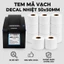 Giấy In Tem Nhiệt Khổ 50x50mm Dạng Cuộn Tem In Tem Phụ 50*50 Diấy Nhiệt [10 CUỘN]