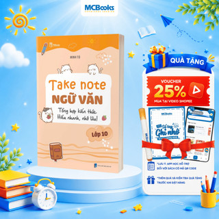 Sách - Take Note Ngữ Văn lớp 10 – Tổng hợp kiến thức, hiểu nhanh, nhớ lâu