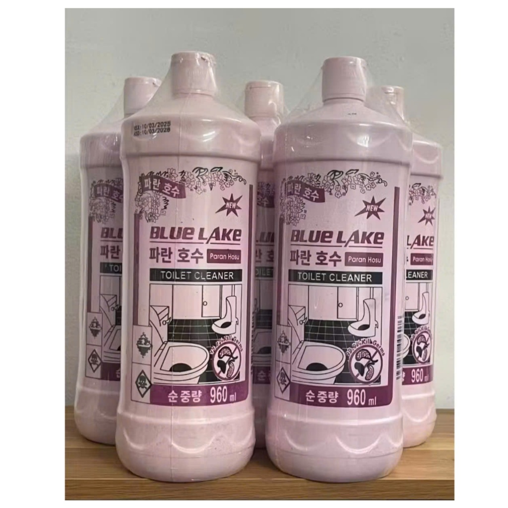 Combo 2 - 5 - Thùng 12 Chai Nước Tẩy Bồn Cầu Blue Lake 960ml - Khử Vết Ố Vàng Trong 1 Lần Sử Dụng