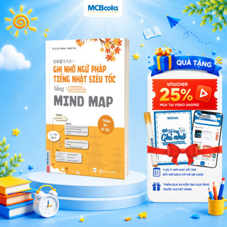 Sách - Ghi Nhớ Ngữ Pháp Tiếng Nhật Siêu Tốc Bằng Mindmap – Trình Độ Sơ Cấp