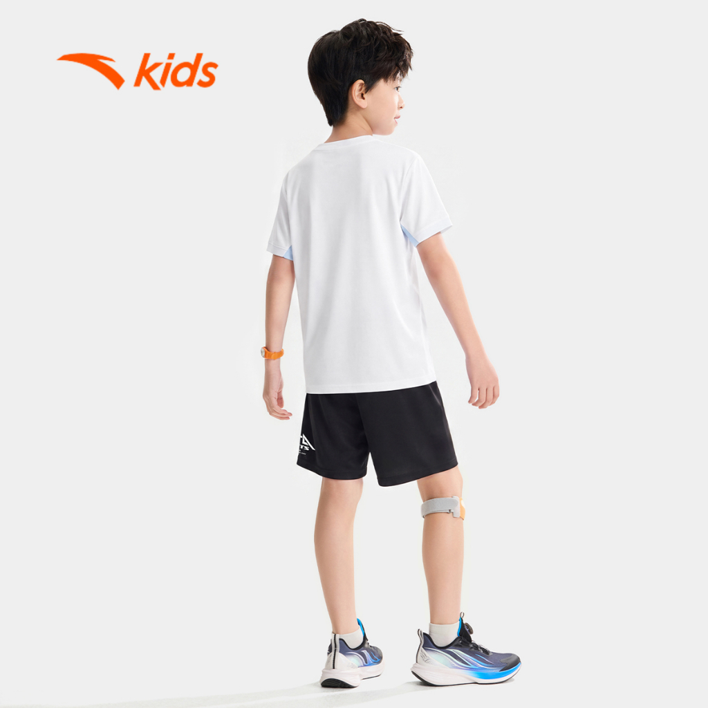 Anta Kids Áo Thun Ngắn Tay thể Thao Bé Trai Thoáng Mát, Khô Nhanh, Thoải Mái Vận Động A72625127