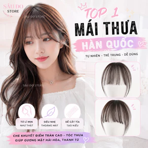 TÓC KẸP MÁI THƯA HÀN QUỐC SIÊU THỰC DỄ DÙNG CHO NỮ