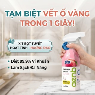 Chai Xịt Bọt Tuyết Vệ Sinh Bồn Cầu Đa Năng Aenb 1 chai 1 vòi 500g - Chai Xịt Thơm Toilet Tẩy Ố Vàng Kháng Khuẩn Nhà Tắm