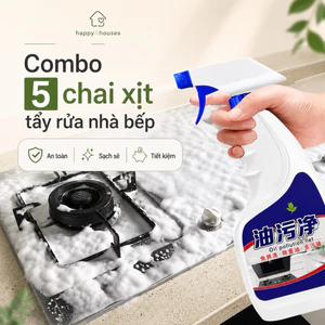 Combo 5 Bình Xịt Tẩy Rửa Nhà Bếp Đa Năng,Chất Tẩy Dầu Mỡ,Làm Sạch Máy Hút Mùi Dùng Cho Nhà Bếp.