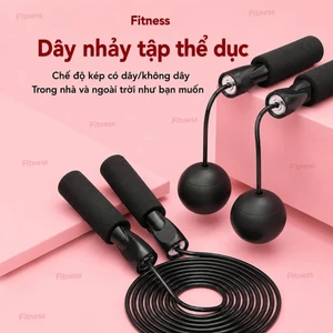 Dây Nhảy Thể Lực Đàn Hồi Cao Cấp - Dây Nhảy Tay Xốp Êm Ái Chống Trượt Xoay 360 Độ Giúp Giảm Cân Đốt Mỡ Hiệu Quả