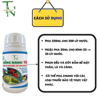 Đồng Nano TN - 250ml - CU 80.000PPM - TẨY SẠCH RONG RÊU NẤM BỆNH