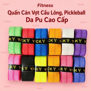 Quấn Cán Vợt Cầu Lông, Pickleball Chất Liệu Da Pu Mềm Mại, Thoáng Khí, Thấm Mồ Hôi , Chống Trơn Cao Cấp