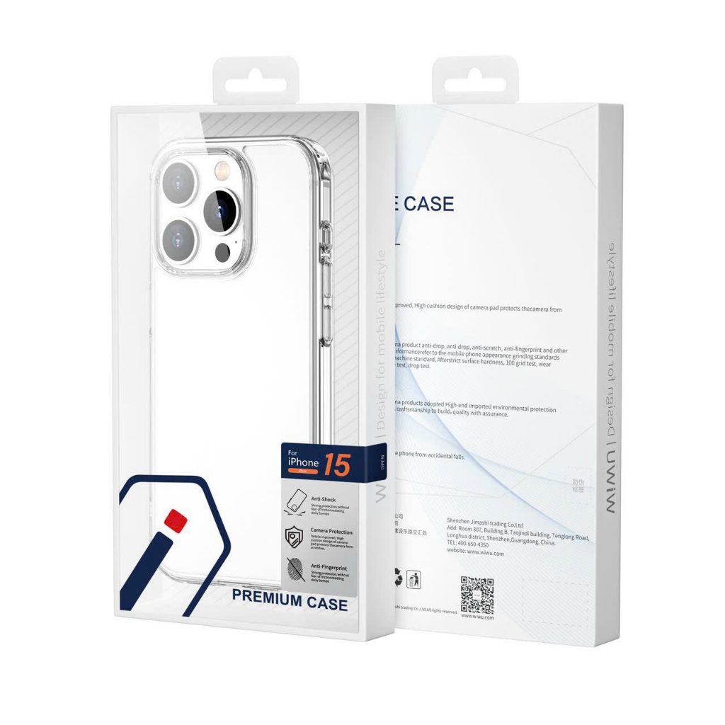 Ốp Trong hỗ trợ sạc không dây Wiwu Crystal iShield Pro Case cho IPhone 15 16 17Promax