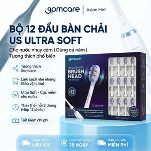 Đầu bàn chải điện 9PMCARE Ultra Soft - Cho Răng Nhạy Cảm, Tương Thích Philips Sonicare