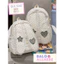 BaLo (XINHXINH) [ORDER] Balo Nữ Tai Thỏ Ren Họa Tiết Chấm Bi Xinh BL379