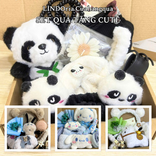 Set Quà Tặng Bạn Gái Hot Trend LINDOria, Quà Sinh Nhật, 14/2, 8/3, 20/10,  Capybara, Cinna, Kitty..