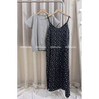 SET VÁY BẦU CỘC TAY  YẾM HOA ÁO ZIP RỜI