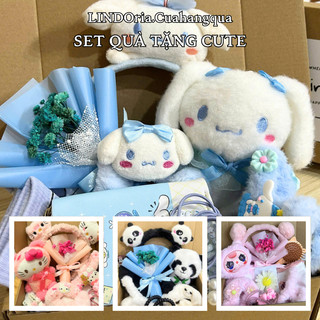 Set Quà Tặng Bạn Gái Hot Trend LINDOria, Quà 14/2, 8/3, 20/10, Sinh Nhật, Capybara, Cinna, Kitty..