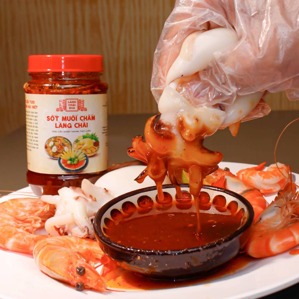 Sốt muối chấm Làng Chài 290g chấm trái cây, bánh tráng Trang Trại Sạch Thôn Xanh Farm