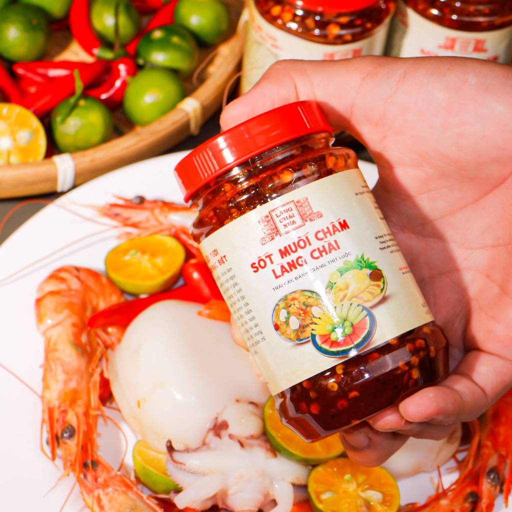 Combo 2 hủ Sốt muối chấm Làng Chài 290g chấm trái cây, bánh tráng Trang Trại Sạch Thôn Xanh Farm