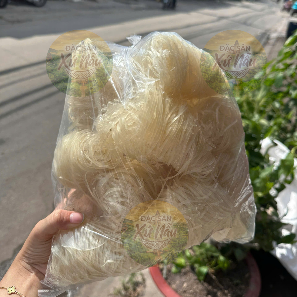 Bún Khô Phở Khô Bình Định 1Kg Sợi Dai Ngon, Bún Khô Cuộn Tròn Đặc Sản Xứ Nẫu