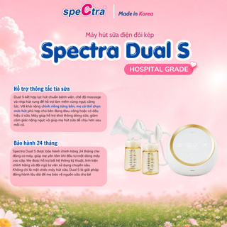 Máy Hút Sữa Điện Đôi Spectra Dual S Chính Hãng | Động Cơ Kép, Hút Kiệt Êm Ái, Kích Sữa Hiệu Quả