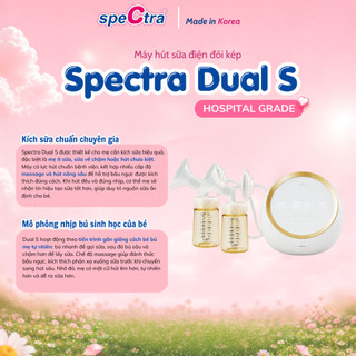 Máy Hút Sữa Điện Đôi Spectra Dual S Chính Hãng | Động Cơ Kép, Hút Kiệt Êm Ái, Kích Sữa Hiệu Quả