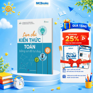 Sách - Làm chủ kiến thức toán bằng sơ đồ tư duy lớp 8 - Tập 1