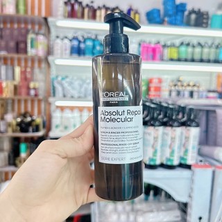Dầu xả dạng serum giúp tóc chắc khoẻ từ lõi tóc L'oreal Absolute Repair Molecular 250ml [ TN ]