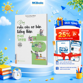 Sách - Sổ Tay Mẫu Câu Cơ Bản Tiếng Hàn (Học Tiếng Hàn Cùng Thầy Lê Huy Khoa)