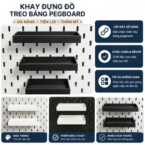Khay/ Kệ lùn Pegboard - Pegboard Lỗ Dẹt - Loại Đẹp- Phụ kiện Pegboard