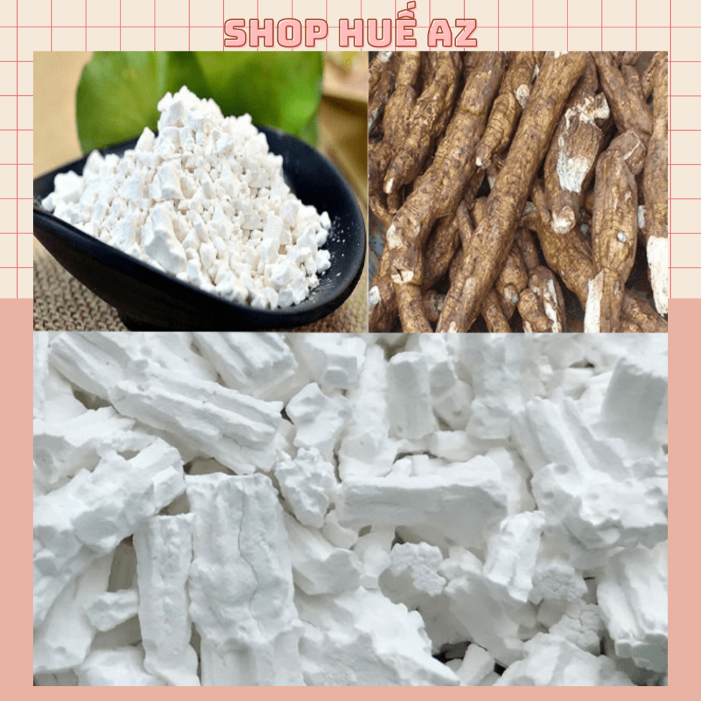 Bột sắn dây hộp 1kg trắng sạch - Đặc sản Huế