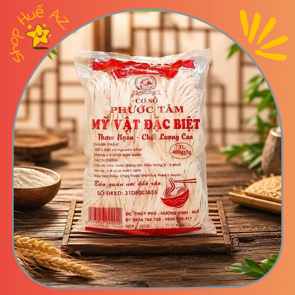 400g Bánh canh bột mì khô Phước Tâm - Đặc sản Huế