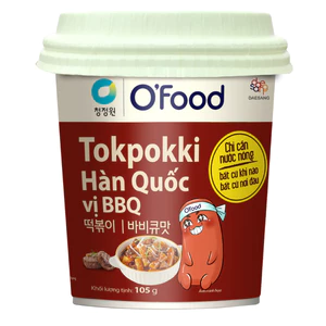 Bánh Gạo Tokpokki O'Food Vị BBQ Ly 105G